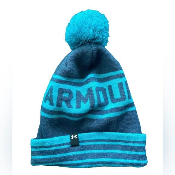 Under Armour Unisex Teal Warm Winter Hat Beanie, One Size - Picture 1 of 7